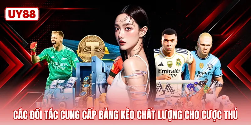 Các đối tác cung cấp bảng kèo chất lượng cho cược thủ